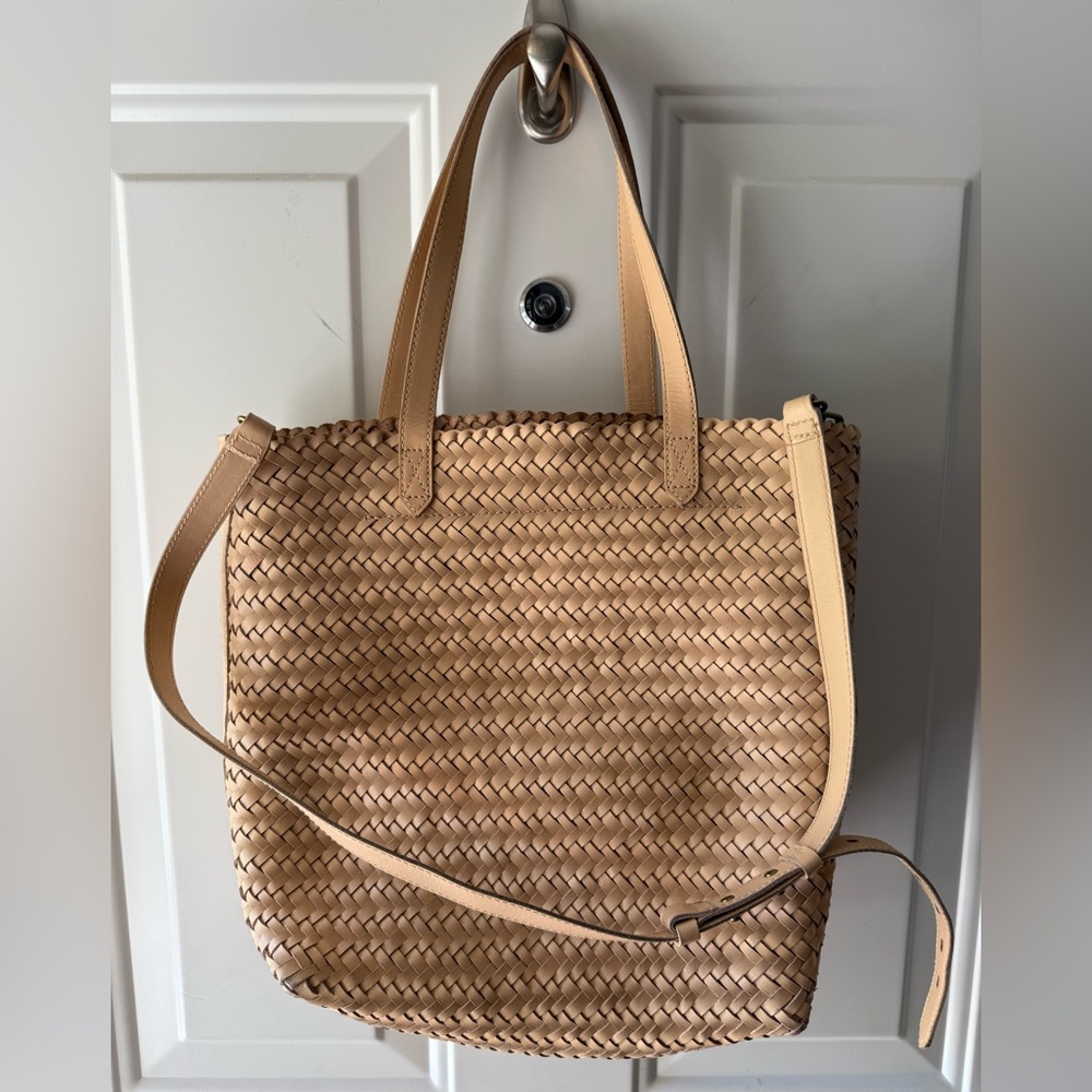 Madewell Medium Transport Tote: Woven Leather Edition